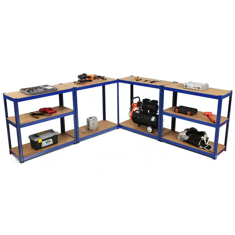 Lot de 2 étagères de rangement robustes en métal de 183 cm, à 5 niveaux réglables, pour garage
