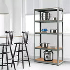 Lot de 2 étagères de rangement robustes en métal de 183 cm, à 5 niveaux réglables, pour garage