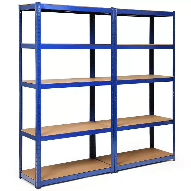 Lot de 2 étagères de rangement robustes en métal de 183 cm, à 5 niveaux réglables, pour garage