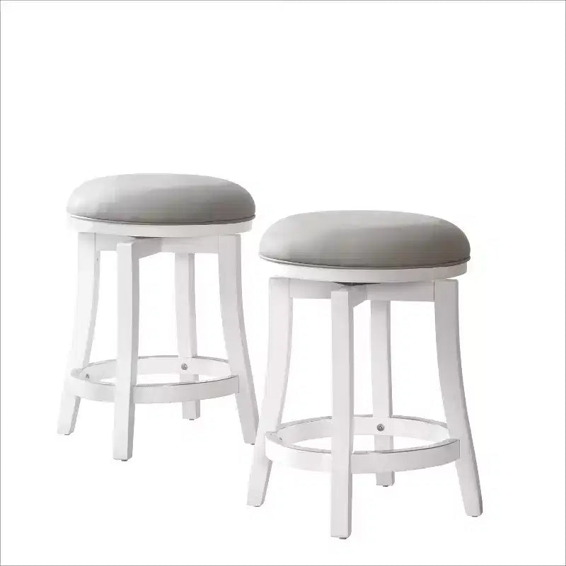 Lot de 2 tabourets de bar hauteur comptoir Ellie