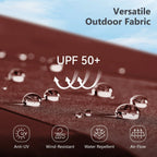 MAISON ARTS 15ft Double-Sided Patio Extra Large Twin Umbrella with Base Included