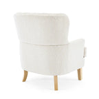 Almond Boucle Nailhead Club Chair by Christopher Knight Home