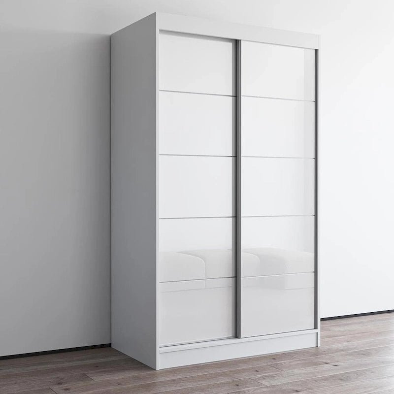 Aria 2 Door Modern High Gloss Wardrobe Armoire