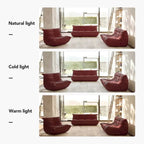Furgle Microfiber Leather Sofa Ergonomic Design Lazy Sofa Floor Sofa