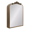 Kate & Laurel All Things Decor 20x6x30 Arendahl MDF Jewelry Cabinet with Mirror Gold