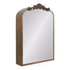 Kate & Laurel All Things Decor 20x6x30 Arendahl MDF Jewelry Cabinet with Mirror Gold