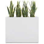 Metallic Heavy Planter for Outdoor Plants, 38Lx10Wx30H Inches Tall and Long Metal Divider Planter Box - 38x30x10