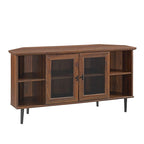 Middlebrook 48-inch Glass Door Corner TV Stand