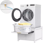 Black / White Heavy-Duty Metal Washer & Dryer Pedestal Stand �C Single Unit, Anti-Vibration