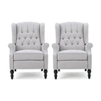 Walter Tufted Fabric Recliners (Set of 2) by Christopher Knight Home