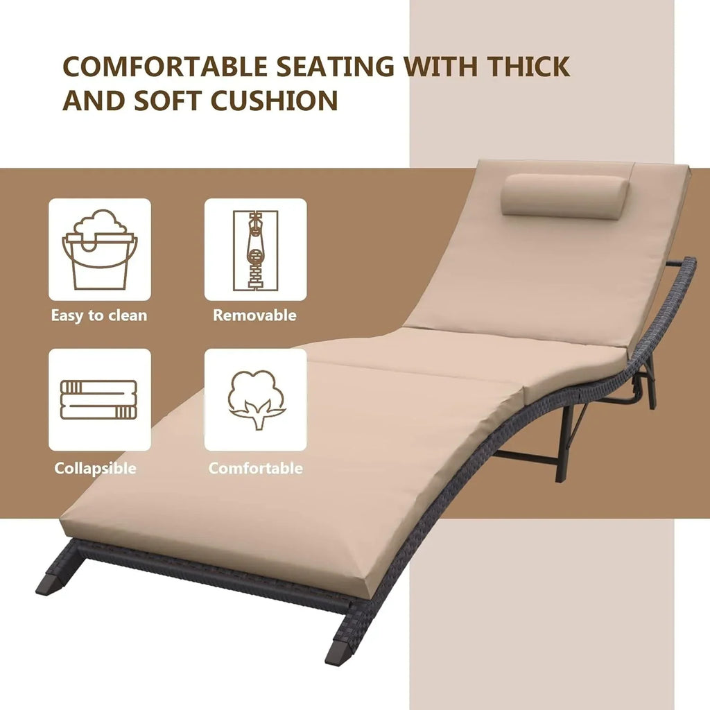 Kullavik 3-PiecesOutdoor Chaise Lounge Set