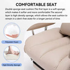 Efomao Ergonomic Desk Office Chair 400LBS, Big and Tall PU Leather Computer Chair, Executive Desk Chair with Footrest and Lumbar Support