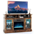 Costway TV Stand with Electric Fireplace LED Lights Remote Controls - See Details