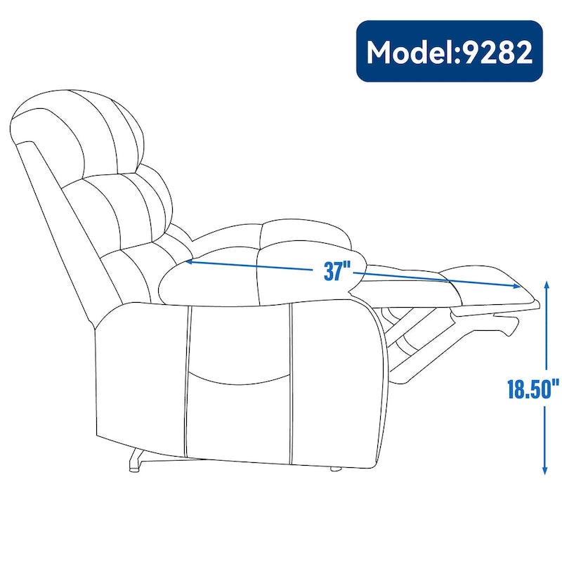 Dual Motor Power Lift Recliner Chair with Massage and Heat for Elderly People, Large Lazy Single Boy Recliners with Power-Remote