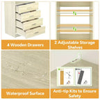 Closet Organizer System with Wood Drawers and Shelves