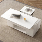 Foldable Lift-Top Coffee Table with 4 Stools & Storage