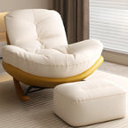 Scandinavian Upholstered Rocking Chair with Optional Ottoman