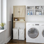 Farmhouse Over the Toilet Cabinet with Shelves and Magnetic Closure Doors