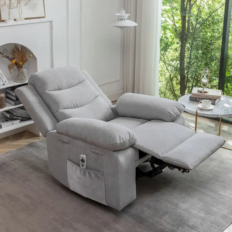 Power Recliner Chair With Adjustable Massage Function