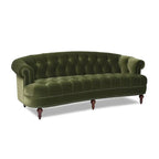 La Rosa 84 Mid-Century Modern Velvet Upholstered Chesterfield Tufted Sofa