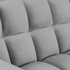 Classic 55 Width Pull Out Tufted Convertible Loveseat Sleeper Sofa Bed - 55W x 68L x 20H
