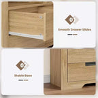 72 Tall Bookcase with 4 Drawers, Farmhouse Freestanding Storage Bookshelf for Bedroom, Living Room, Home Office