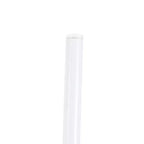 LeisureMod Bristol 5-Piece Dining Set Round Dining Table, 4 Plastic Dining Chairs White Legs