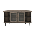 Middlebrook 48-inch Glass Door Corner TV Stand