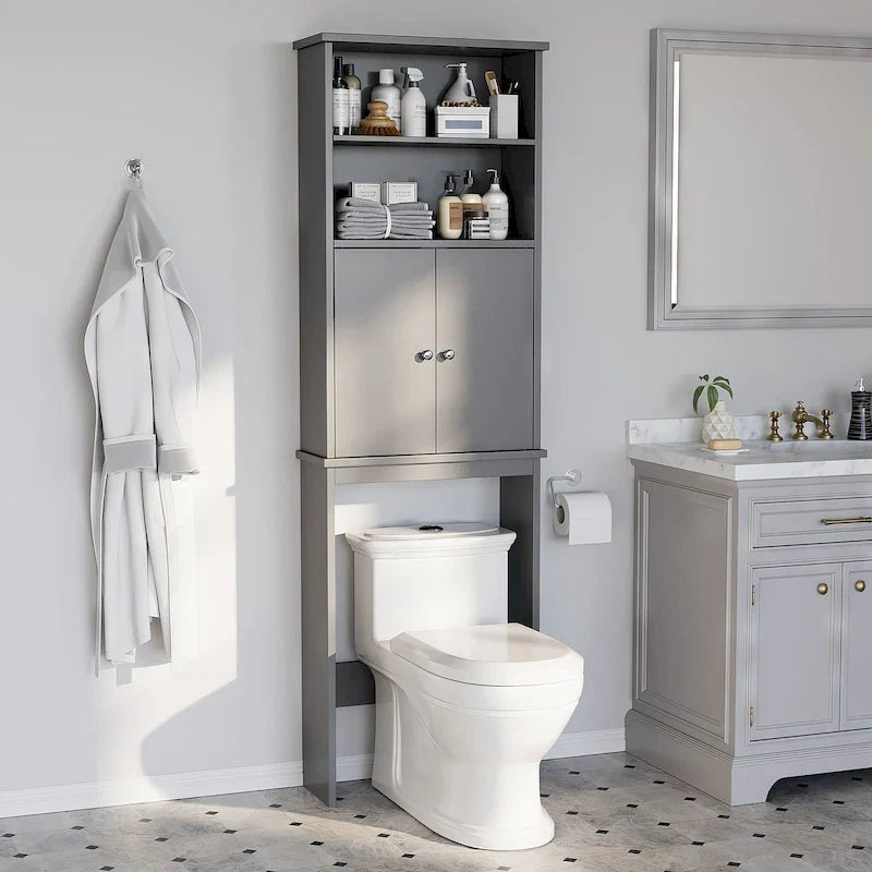 Futzca Over The Toilet Storage Cabinet with Door
