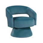 GDFStudio Hudson Modern Luxury Velvet Upholstered Swivel Accent Chair