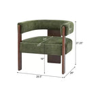 Christopher Knight Home Noah Modern Rubberwood Upholstered Accent Arm Chair