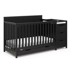 5-in-1 Convertible Crib and Changer with Drawer