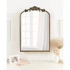 Kate & Laurel All Things Decor 20x6x30 Arendahl MDF Jewelry Cabinet with Mirror Gold