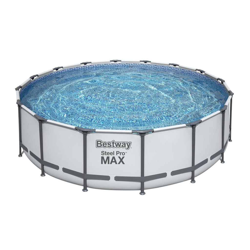 Bestway Steel Pro MAX Round Above Ground Swimming Pool with Pump & Cover