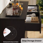 Modern Dresser for Bedroom with 8 Drawers, Wooden Storage Organizer Unit for Closet, Wide Chest of Drawers