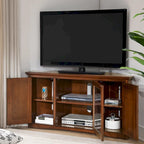 Leick Home Solid Wood Mission Corner TV Stand