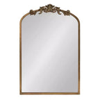 Kate & Laurel All Things Decor 20x6x30 Arendahl MDF Jewelry Cabinet with Mirror Gold