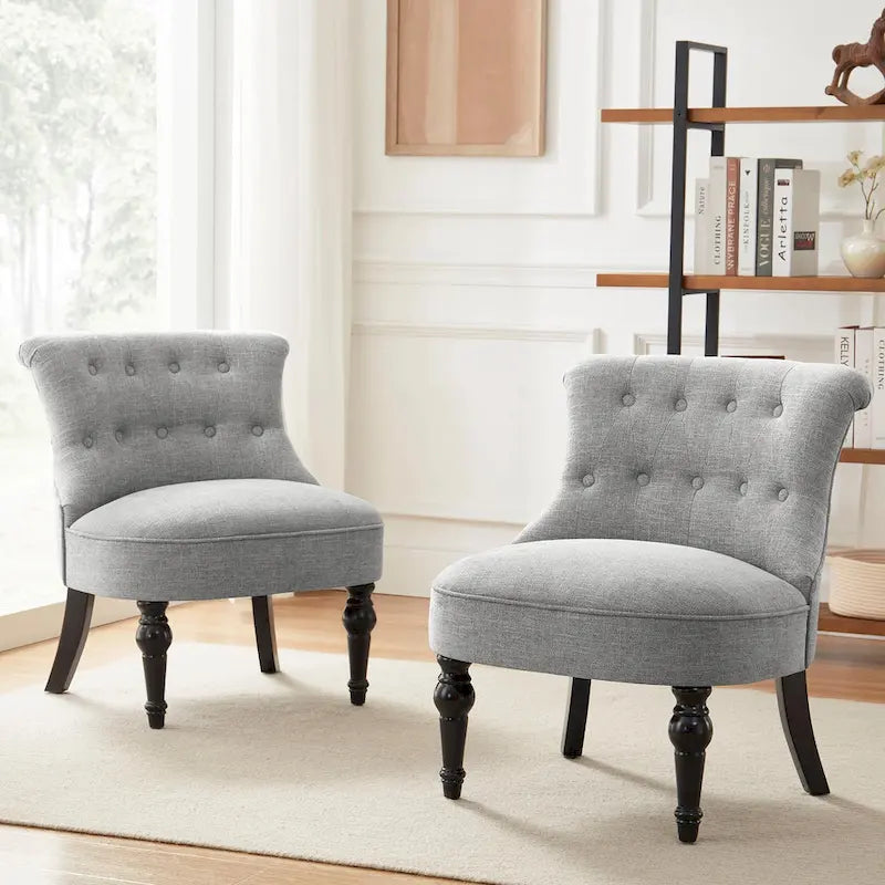 Living Room Armless Accent Comfy Chair