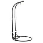 LeisureMod 2 Person Hanging Egg Chair with Stand - Outdoor/Indoor Rattan Wicker Patio Swing Hammock Lounger with Cushions