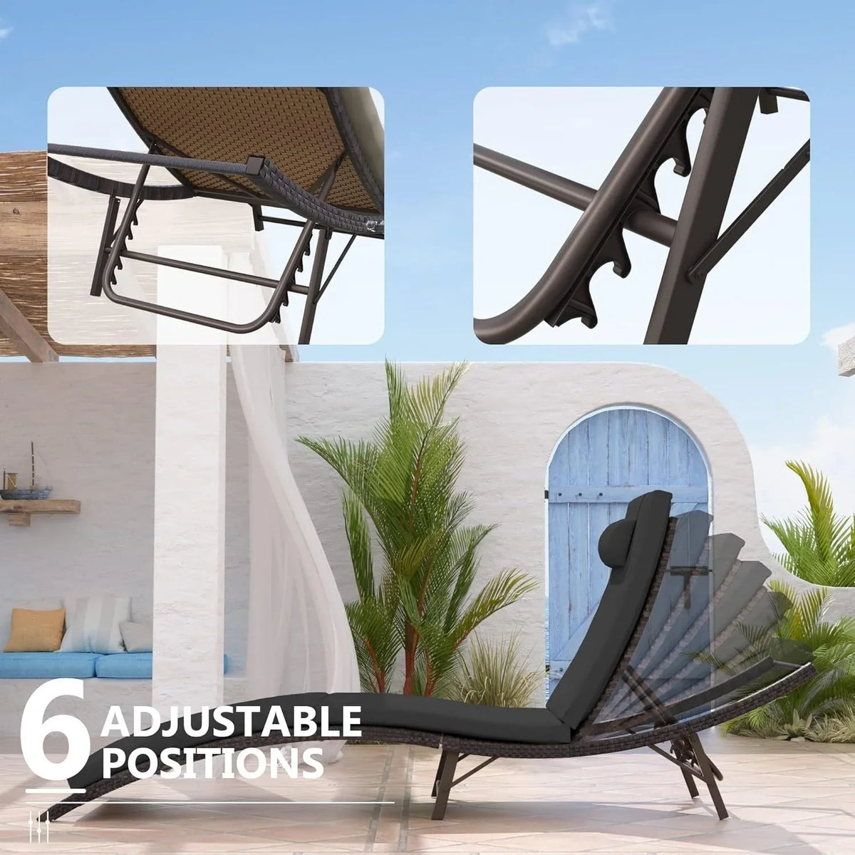 Kullavik 3-PiecesOutdoor Chaise Lounge Set