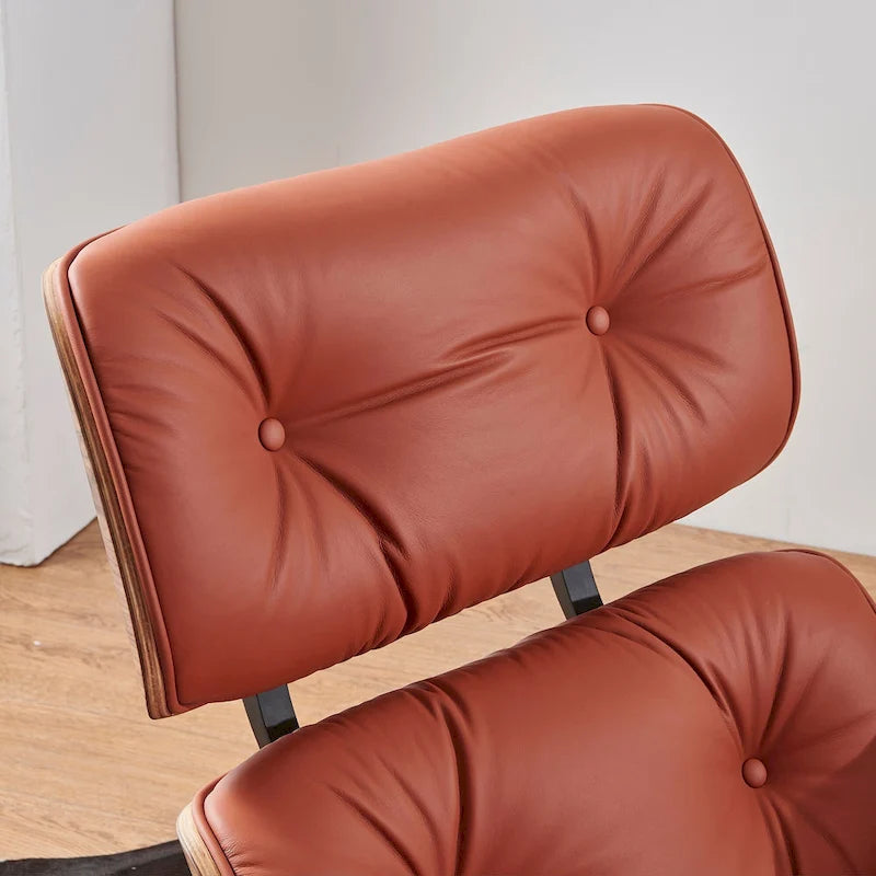 Mid Century Modern Leather Lounge Chair Armchair Recliner