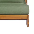 Christopher Knight Home Tavriel Mid-Century Modern Patio Acacia Wood 5-Seater Seating Set with Thick Cushions, Table Not Included