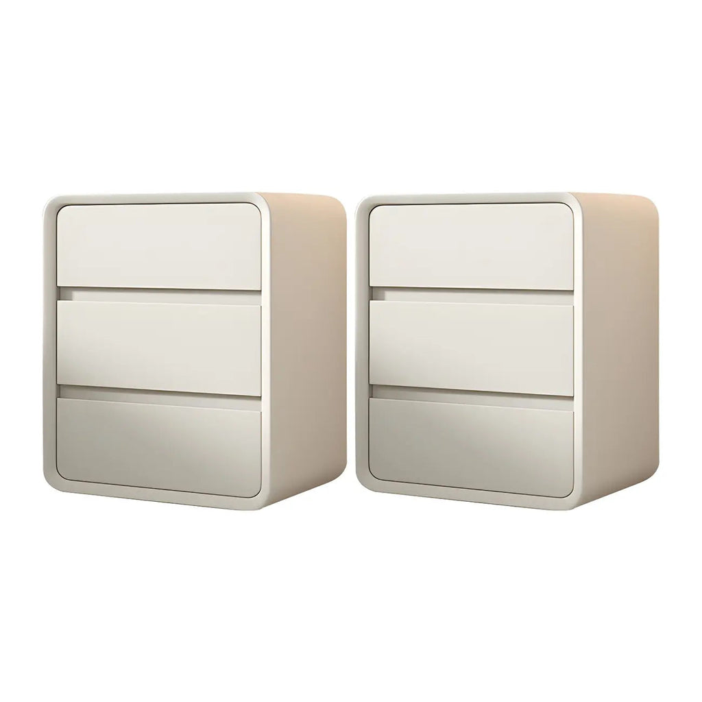 Scandinavian Wood Narrow Bedside Cabinet