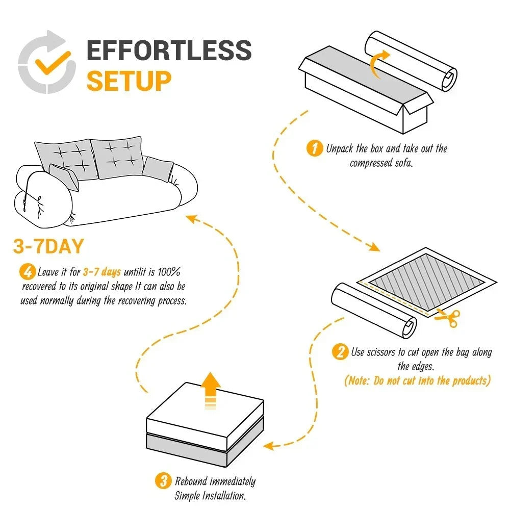 78.7 Multi-Functional Foldable Sofa Bed