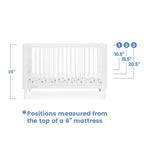 Delta Children Ollie 4-in-1 Convertible Crib with Daybed Conversion