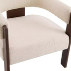 Christopher Knight Home Noah Modern Rubberwood Upholstered Accent Arm Chair