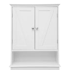 Farmhouse Over the Toilet Cabinet with Shelves and Magnetic Closure Doors