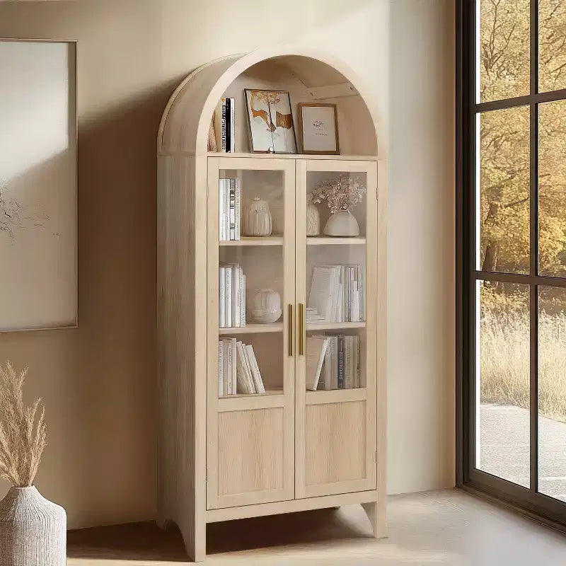 Arched Cabinet Wooden Display Cabinet