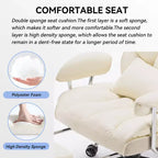 Efomao Ergonomic Desk Office Chair 400LBS, Big and Tall PU Leather Computer Chair, Executive Desk Chair with Footrest and Lumbar Support