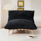Bean Bag Accent Chair Large Plush Bean Bag Lounger with Solid Wood Frame Comfy Lounge Chair with Down Filling